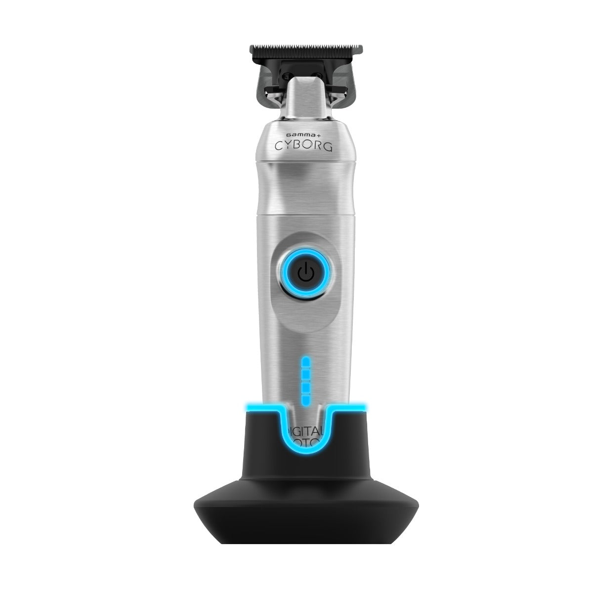 GAMMA+ X-Evo Trimmer Microchipped Motor with Interchangeable Body Mods  Matte Silver and Charging Stand : : Beauty